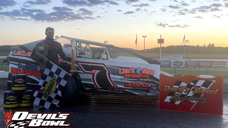 Troy Audet and Josh LeClaire Get Big Slate Valley Wins At Devil’s Bowl Speedway (VT)