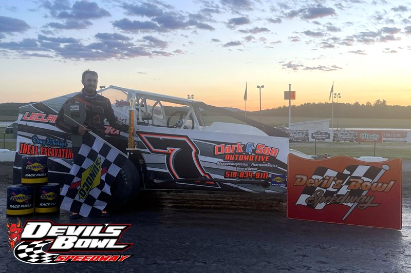 Troy Audet and Josh LeClaire Get Big Slate Valley Wins At Devil’s Bowl Speedway (VT)