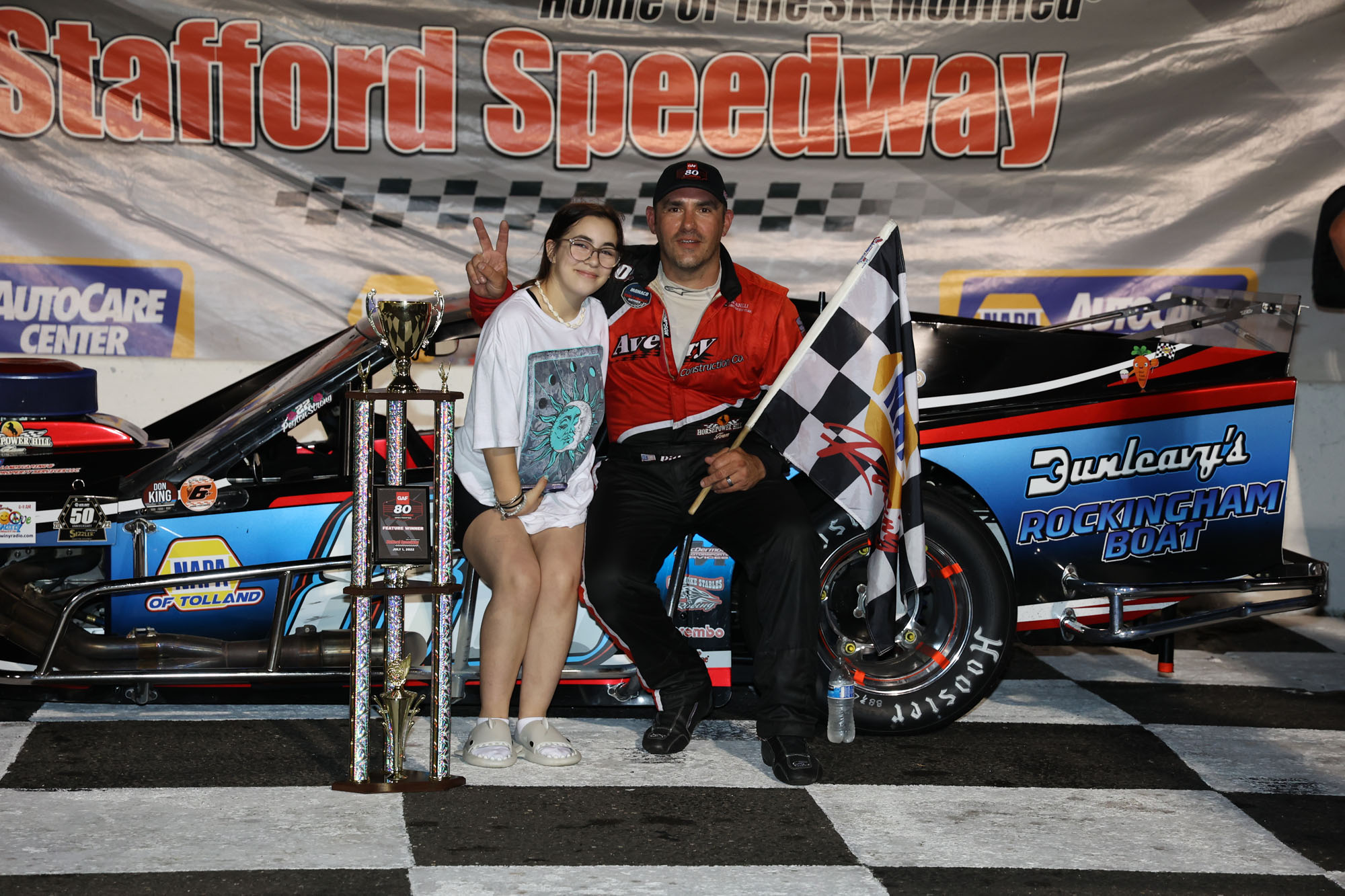 Woody Pitkat Wins GAF Roofing 80 At Stafford Speedway (CT)