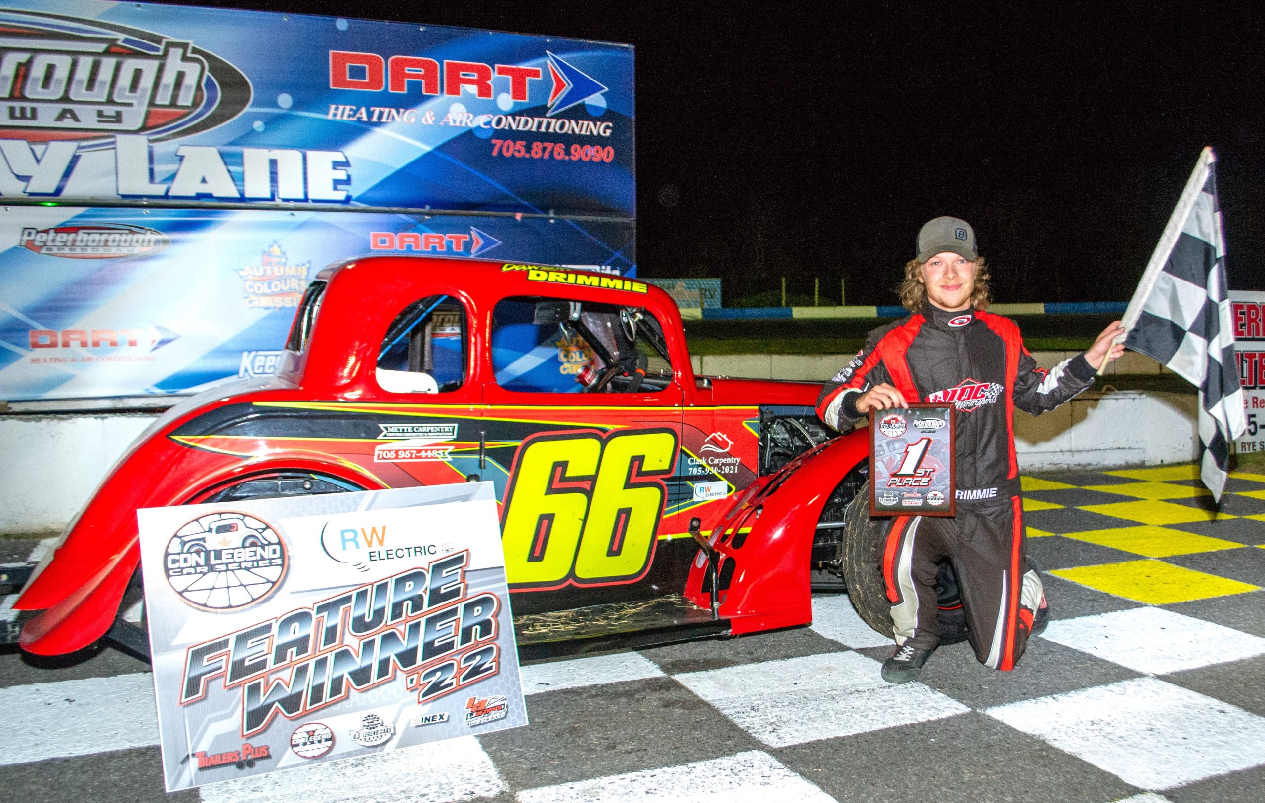 Dawson Drimmie Adds His Name to the Canadian Legend Car Series Record Book (ON)