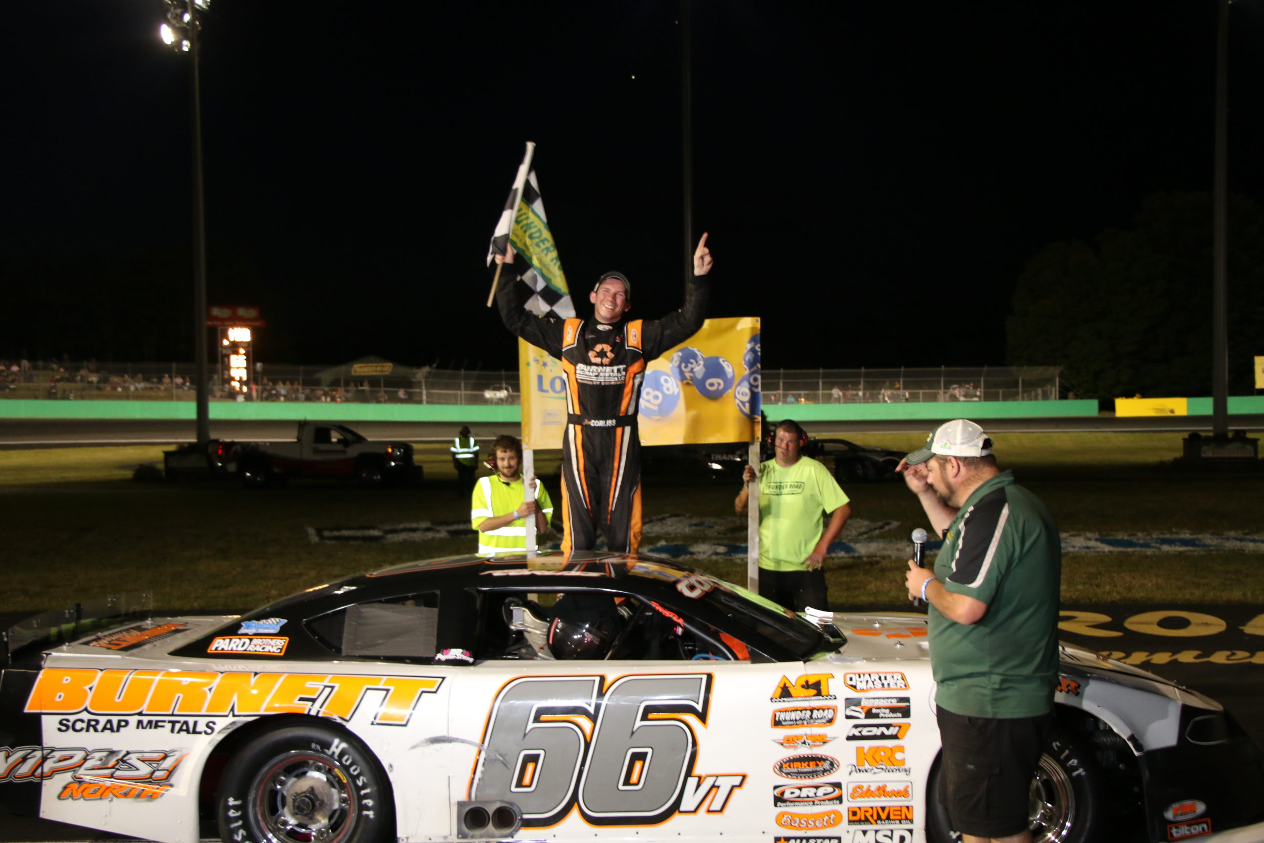 Corliss Cashes in for a Three-Peat in Vermont Lottery Governor’s Cup 150 (VT)