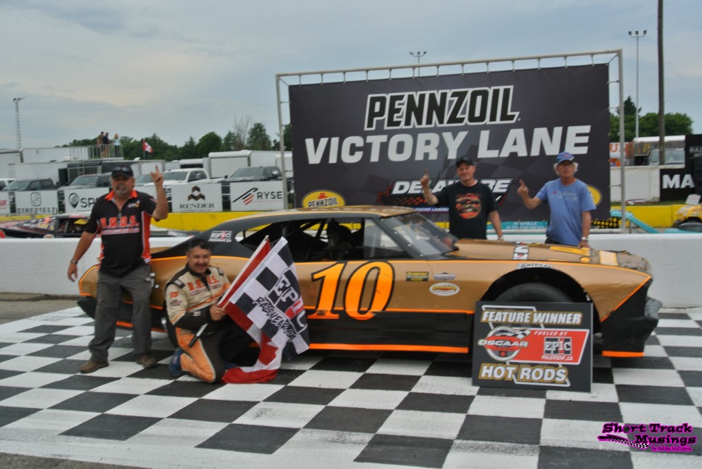 Jesse Kennedy Utilizes Mid-Race Restart to Score OSCAAR Nationals Day 1 Victory at Delaware Speedway (ON)