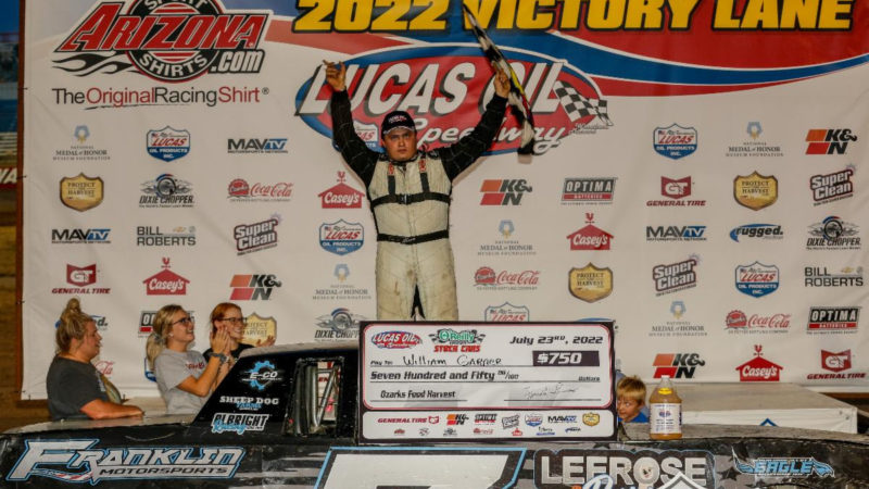 Garner Captures First USRA Stock Cars Victory in Lucas Oil Speedway Headline Feature (MO)