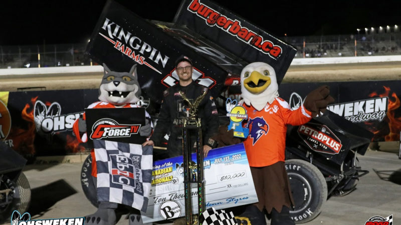 RYAN TURNER TAKES WIN AT 16TH CANADIAN SPRINT CAR NATIONALS (ON)