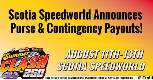 PURSE AND CONTINGENCY FUNDS ABOUND FOR THE SUMMER CLASH 250 (NS)